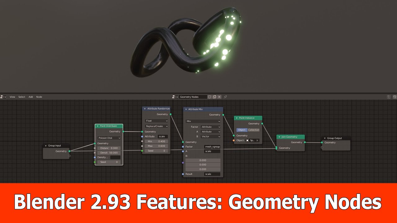 Blender 2.93 New Features : Geometry Nodes & Animation