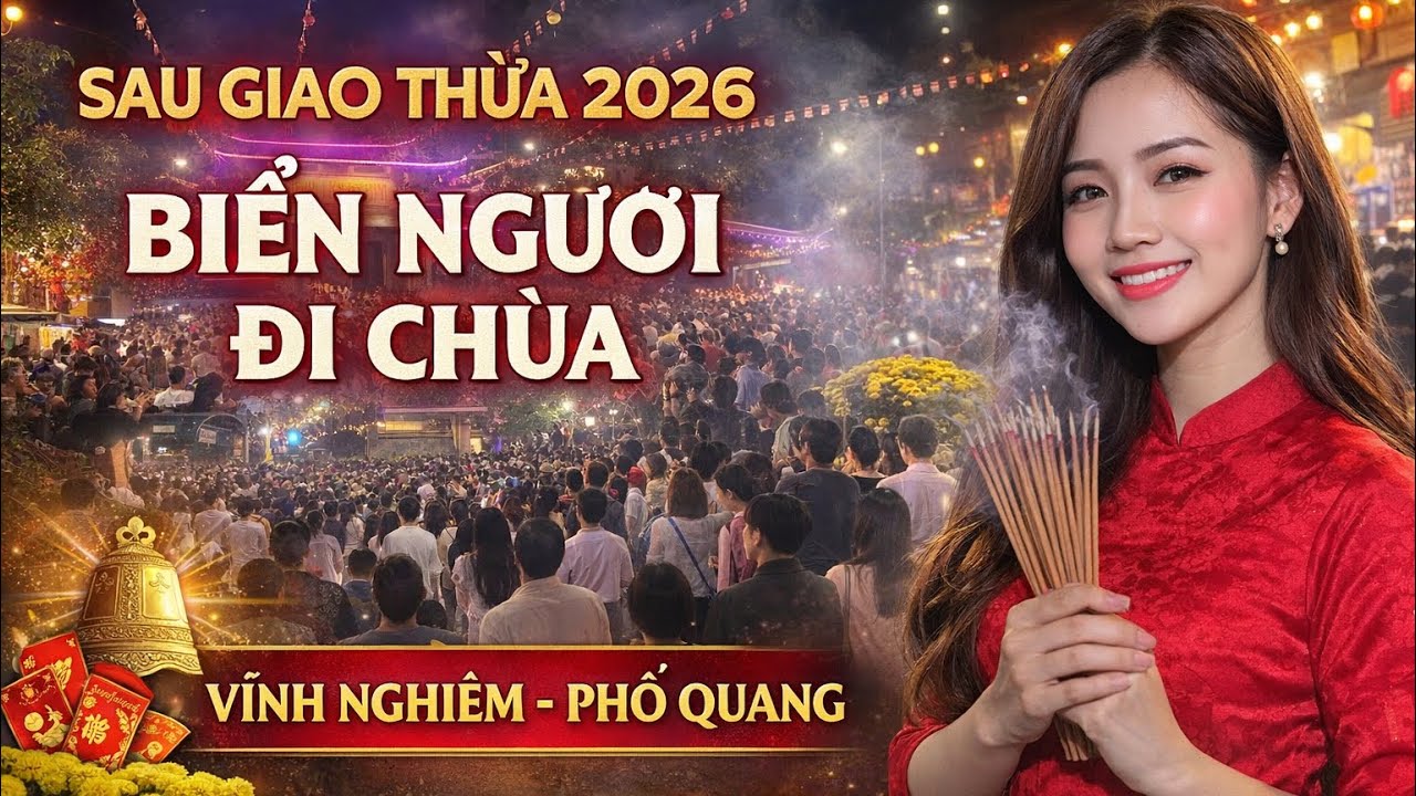 SAU GIAO THỪA 2026 | Biển Người Đi Chùa Vĩnh Nghiêm – Chùa Phổ Quang