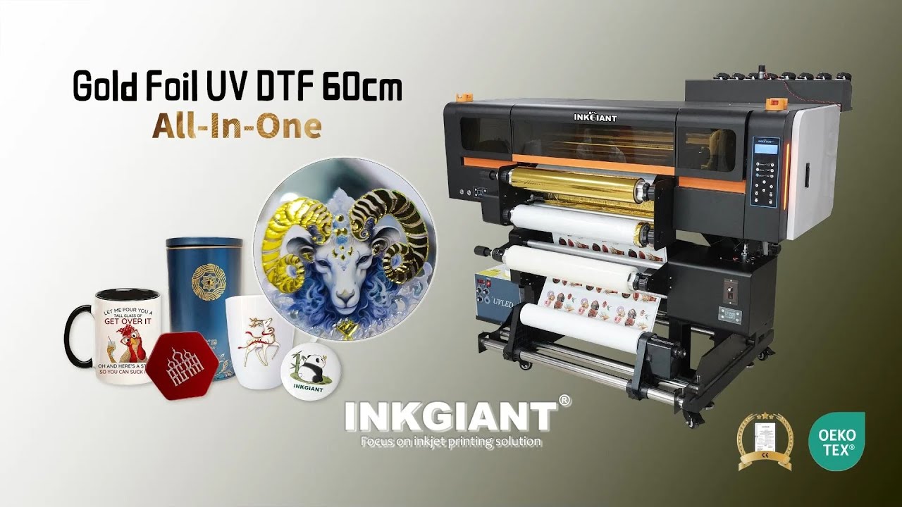 INKGIANT BF-60E4-UV PRO: 4-Head UV DTF Printer for Integrated Production