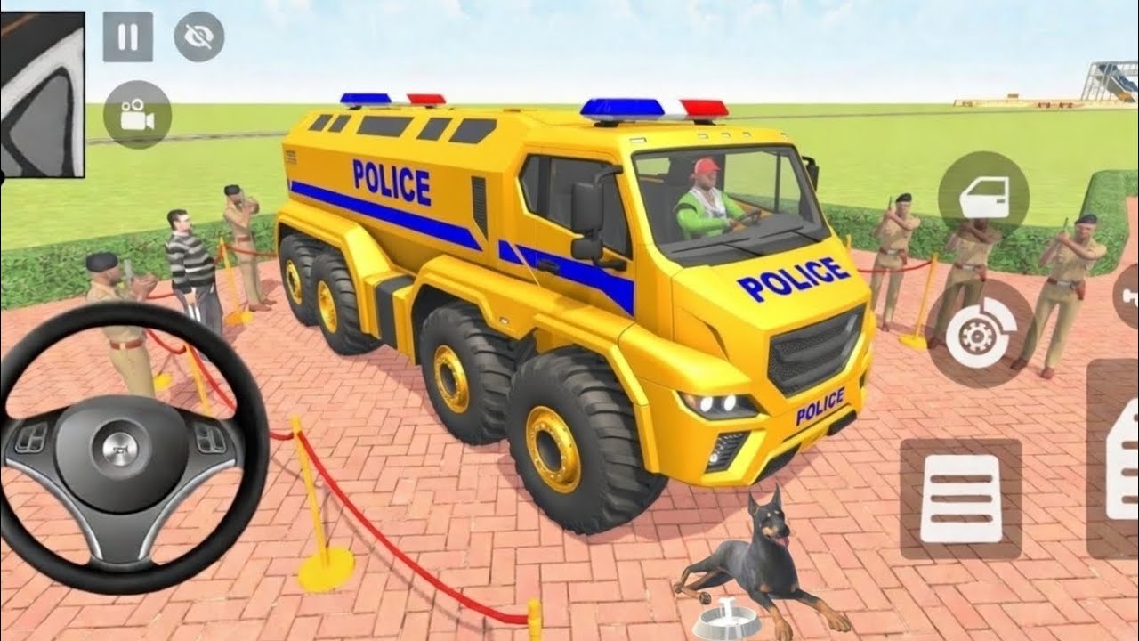 🤑Indian Thift Auto Simulator🤩Indian Showroom Purchase😯Modified Golden Police Pickup Truck& Car🥳Game