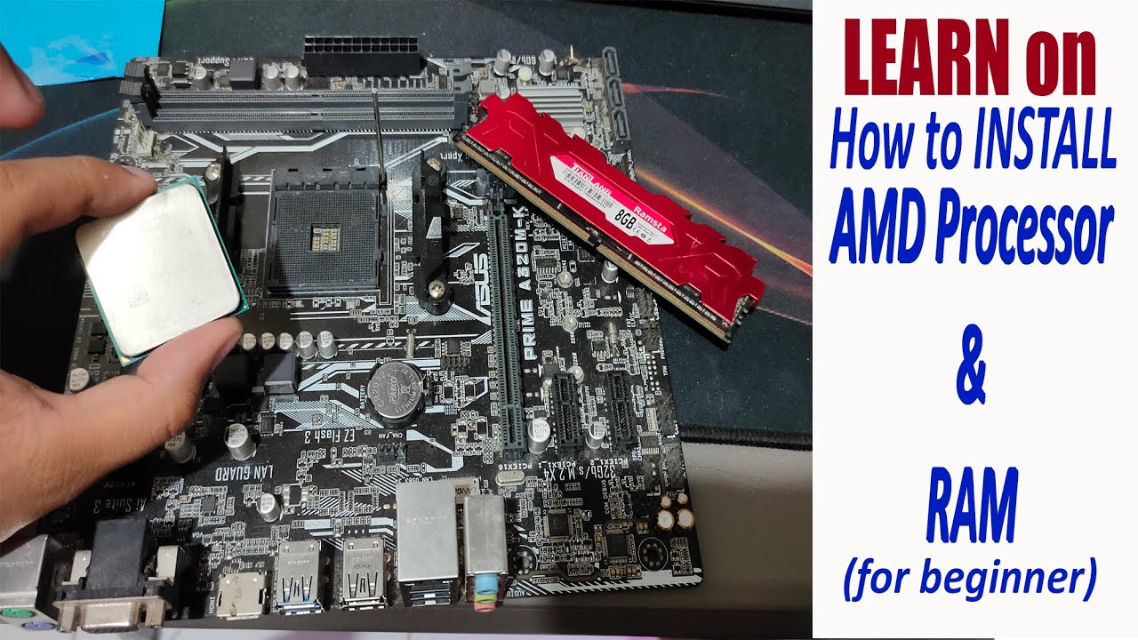 Pisonet Build Part 2.  Installing AMD processor and RAM for Beginner.