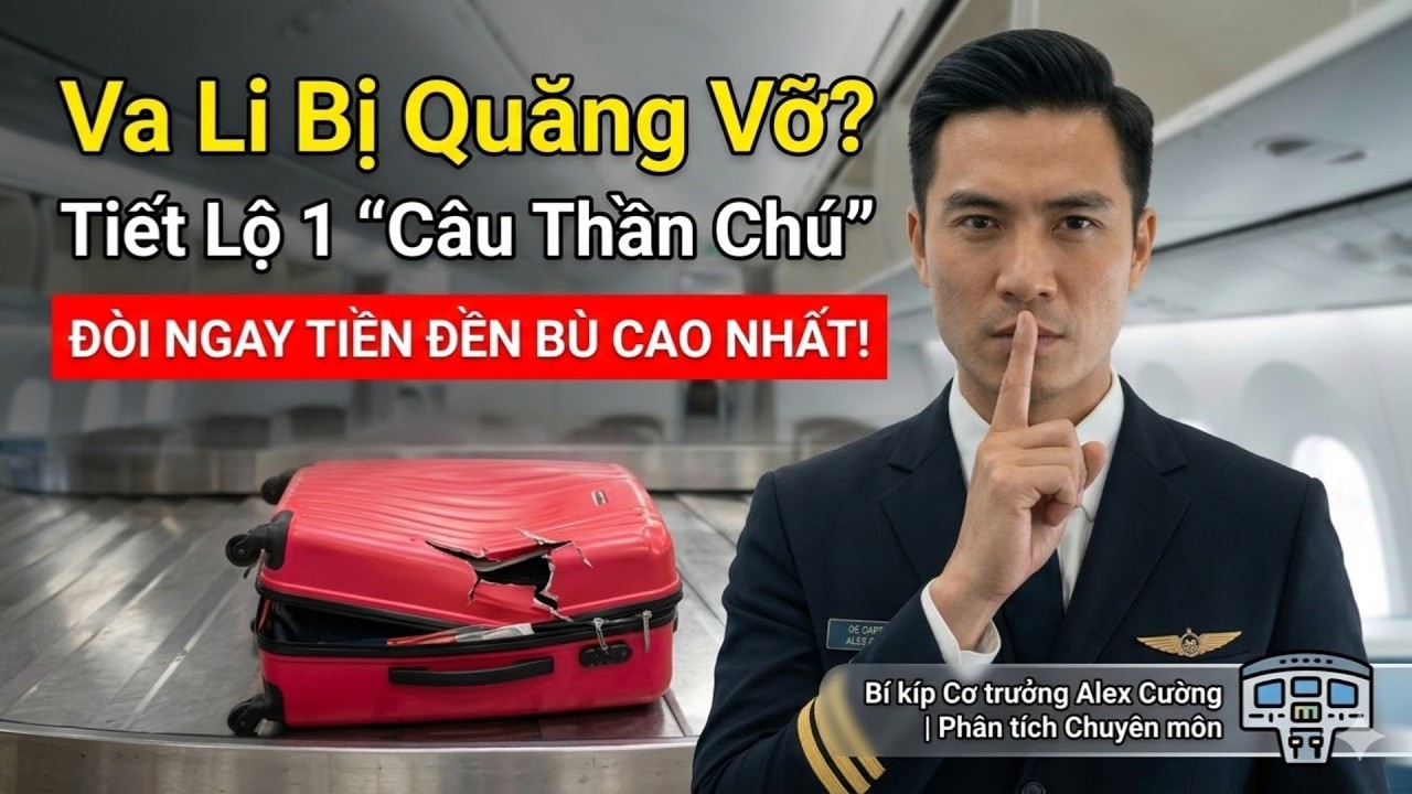 Va Li Bị Quăng Vỡ Nát? Cơ Trưởng Chỉ 1 CÂU THẦN CHÚ, Nhận Ngay Tiền ĐỀN BÙ Cao Nhất Tại Chỗ Luôn!