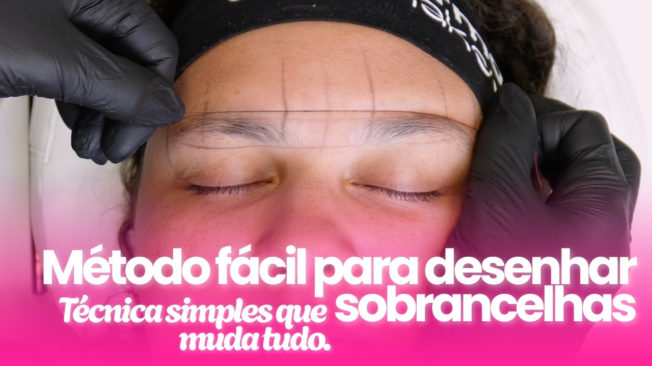 Como desenhar sobrancelhas para design e micropigmentação | Passo a Passo perfeito