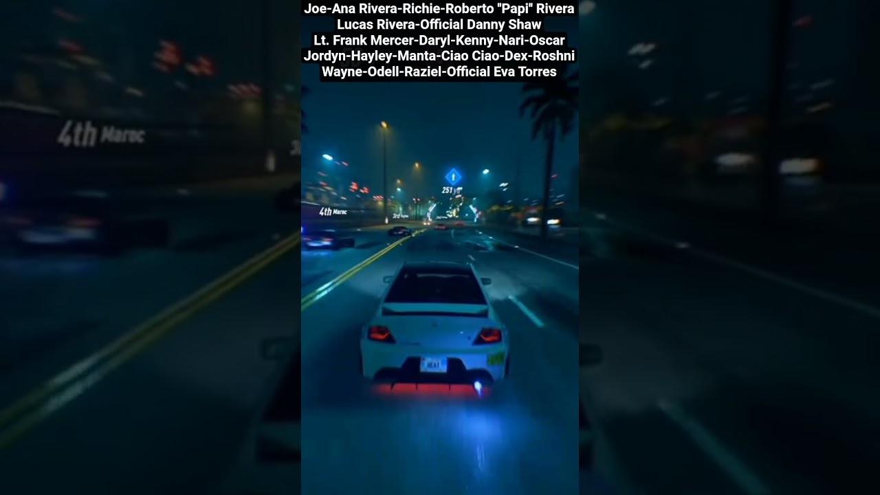 Need For Speed Heat Los Carros de los personajes