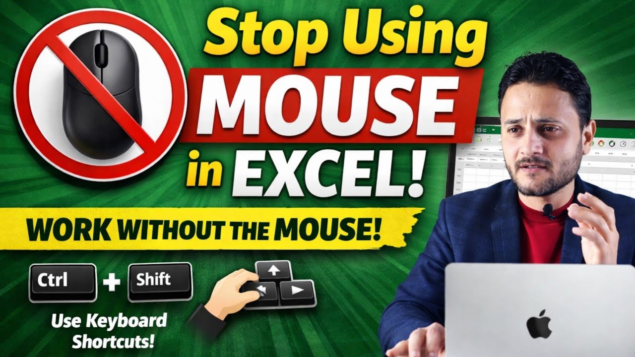 👉 Mouse छोड़ो, Shortcuts पकड़ो | Excel Fast Work Tricks in Hindi | Happy New Year 2026
