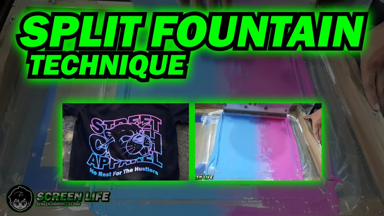 SPLIT FOUNTAIN SCREEN PRINTING | SCREEN LIFE