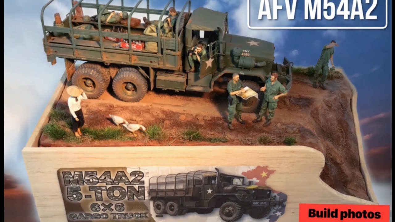 Realistic VIETNAM WAR Diorama with AFV M54A2 truck in 1/35 scale full build tutorial