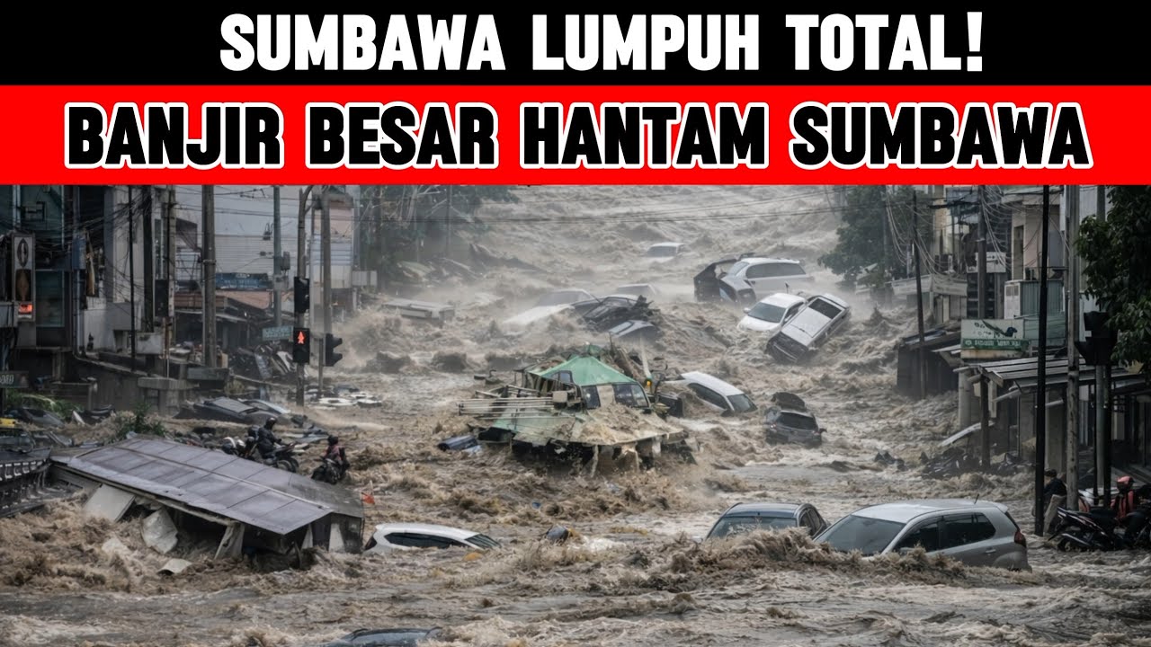Sumbawa Lumpuh! Banjir Besar Paksa Ribuan Warga Mengungsi, Empat Desa Tenggelam Total