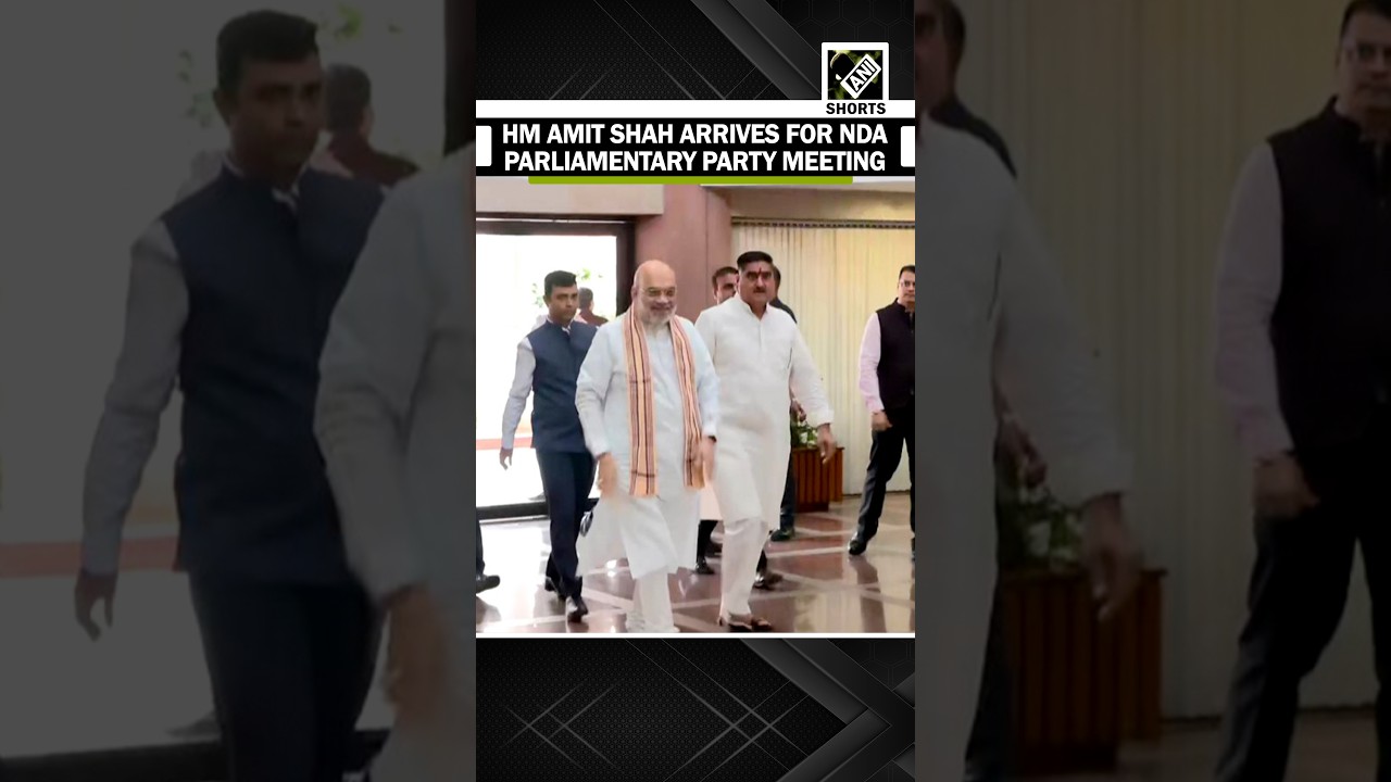 Union Home Minister Amit Shah arrives for key NDA parliamentary party meeting