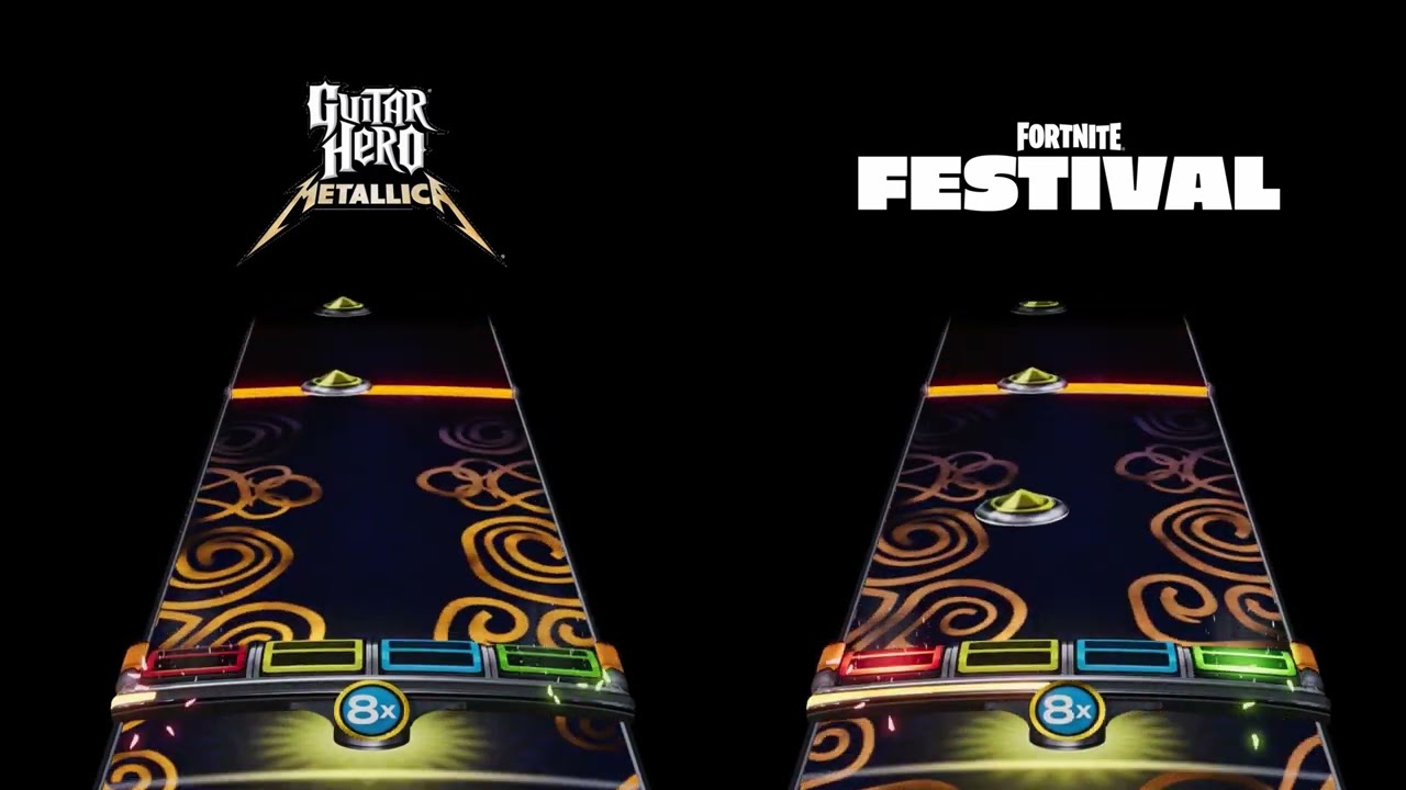 Sad But True - Guitar Hero Metallica VS Fortnite Festival Chart Comparison - Pro Drums
