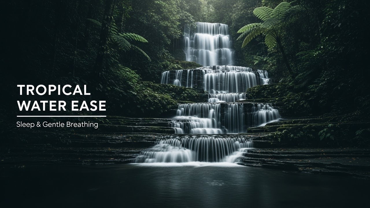 Peaceful Forest Ambience with Green Stream Flow for Sleep Meditation Stress Relief and Calm Focus