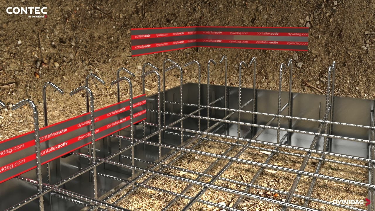 CONTEC&reg; contaflexACTIV&reg; ACF Fugenblech von DYWIDAG Concrete Technologies
