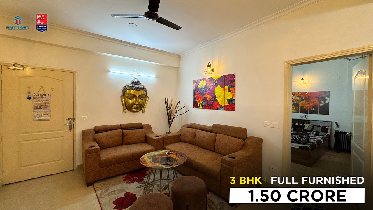 Full Furnished 3 BHK Flat for sale in 1.50 Crore | Realty Smartz 060