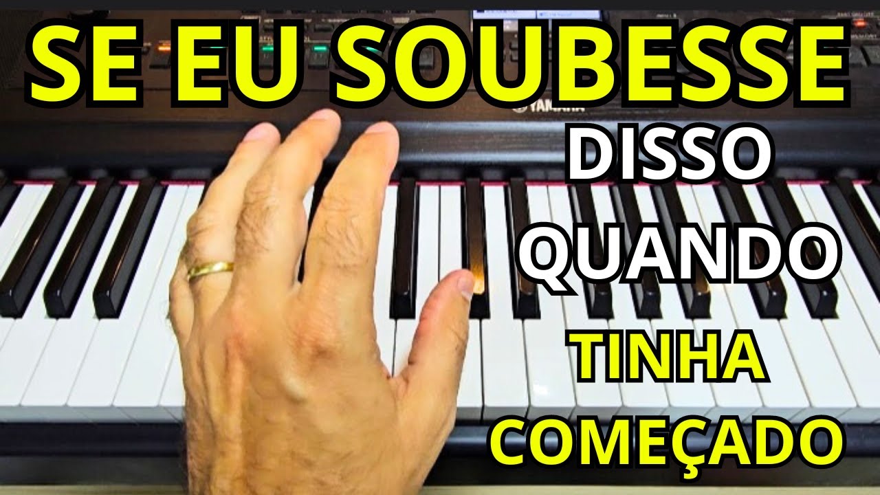 SE EU SOUBESSE DISSO QUANDO EU TINHA COMEÇADO!
