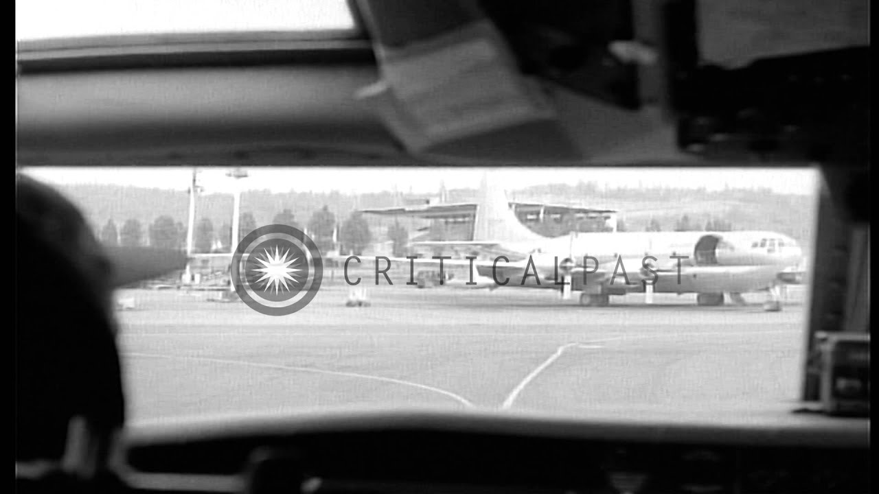 United Atates Air Force officers observe preliminary ground tests of Boeing DASH ...HD Stock Footage