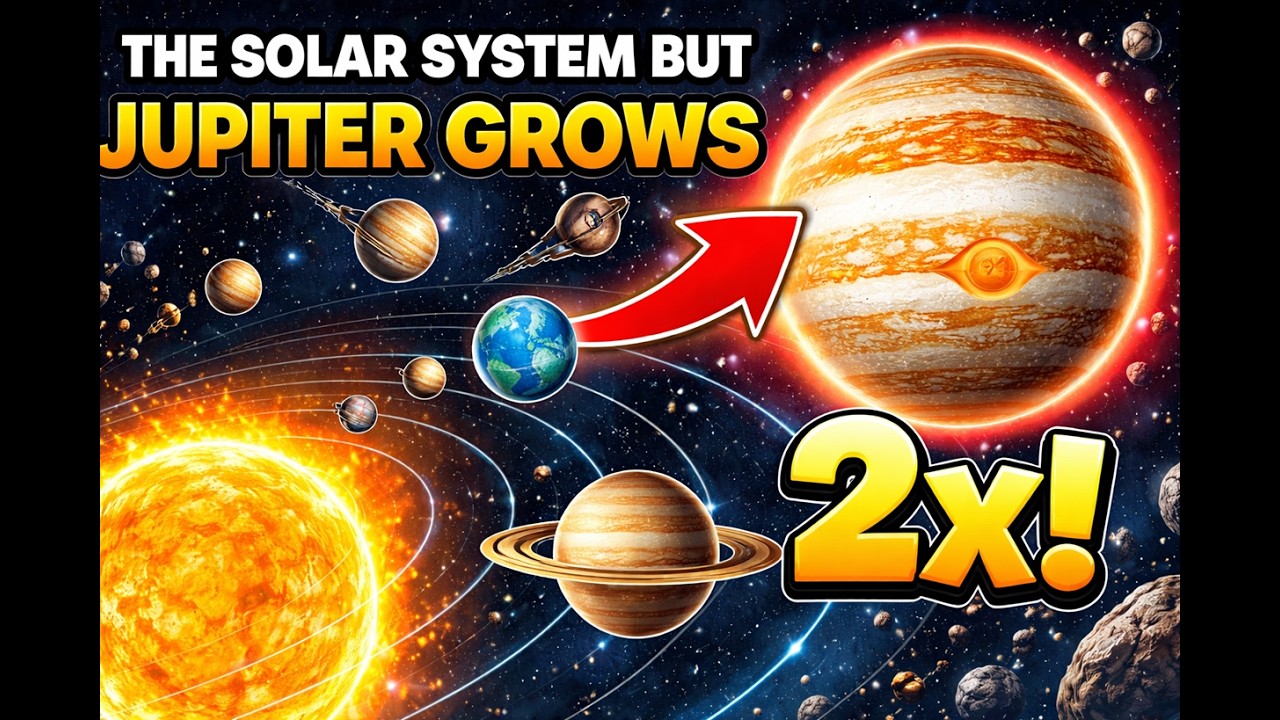 The Solar System but Jupiter Grows 2 Times Larger Each 30 Seconds - Universe Sandbox²
