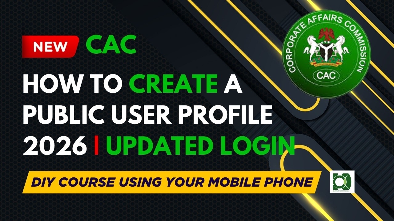 How To Create CAC Public User Profile on Mobile Phone 2026 (Complete Beginner Guide)
