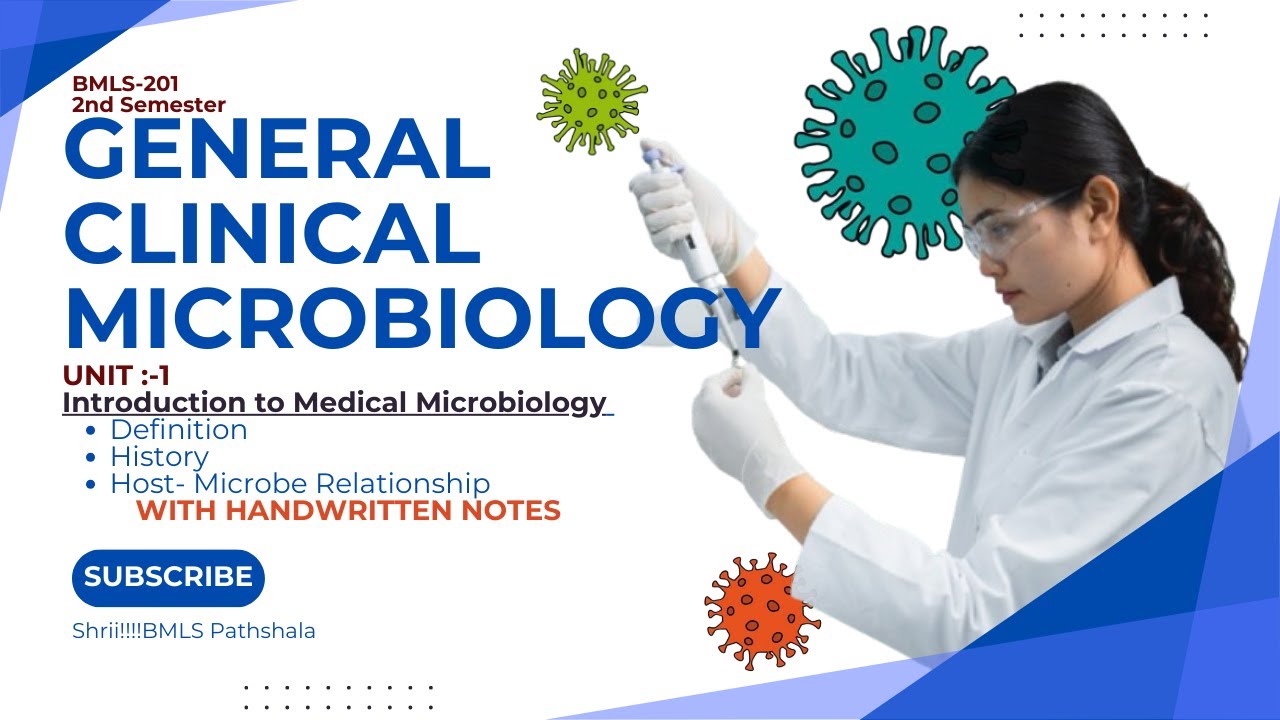 Microbiology |Introduction to Medical Microbiology| General microbiology | BMLS | PART 1