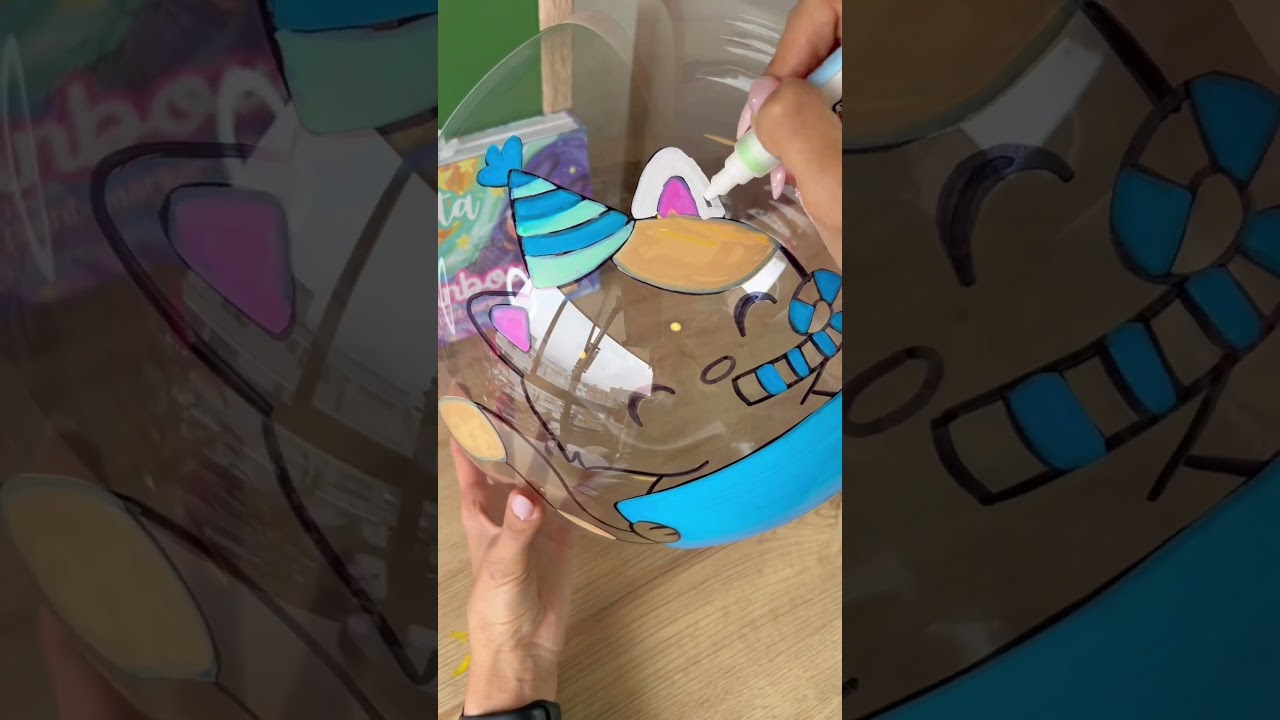 Idea para pintar un globo burbuja😍❤️