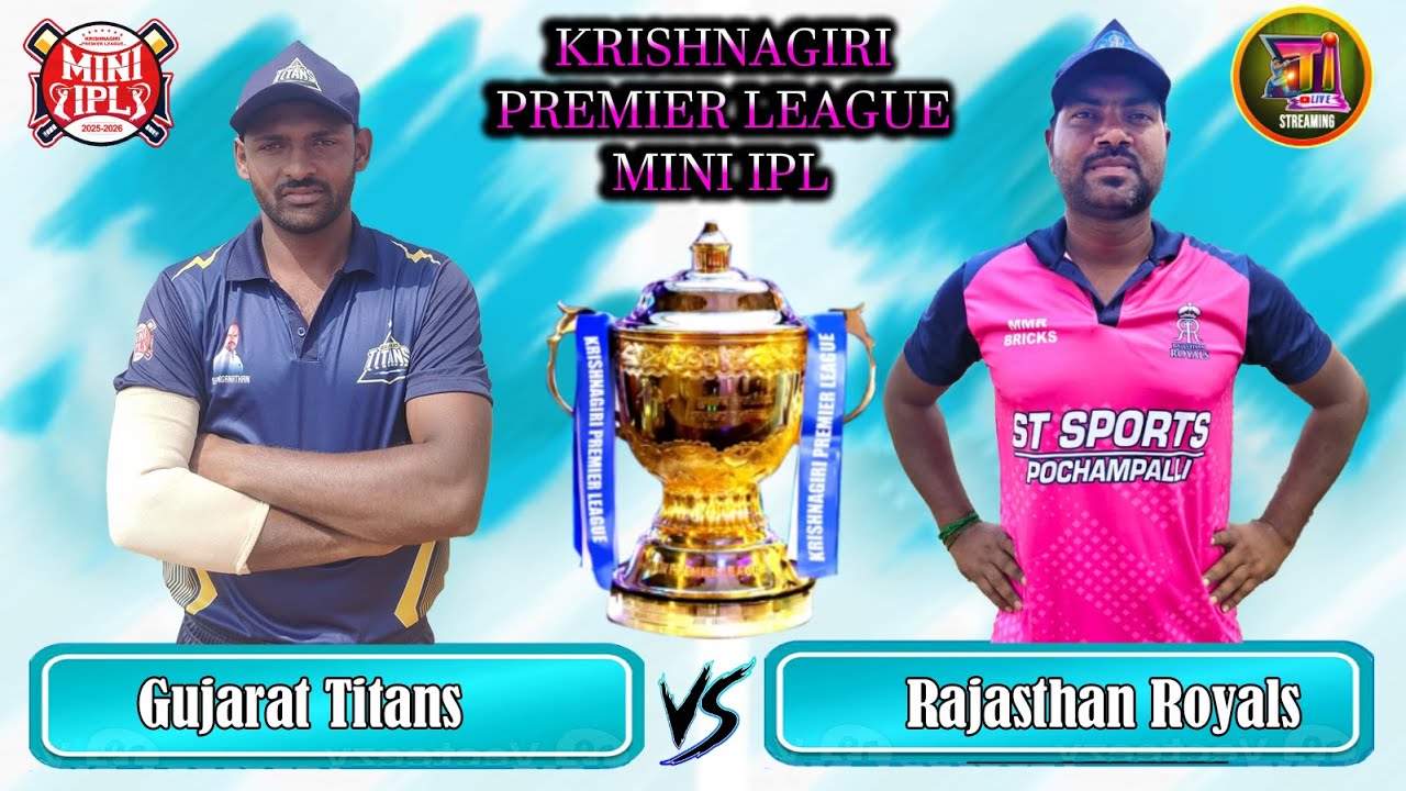 RAJASTHAN VS GUJARAT || KRISHNAGIRI PREMIER LEAGUE || #viralvideo #cricket #tilive #sports # league