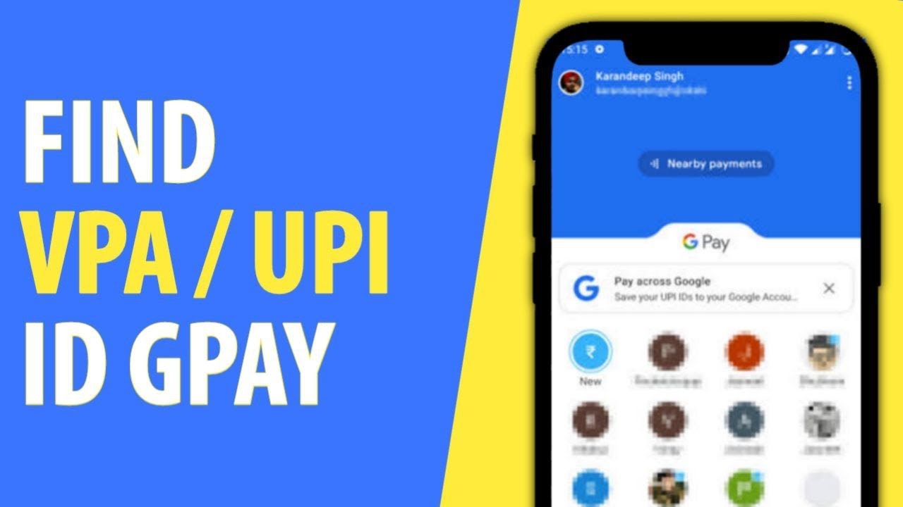 How to Find UPI VPA ID in Google Pay
