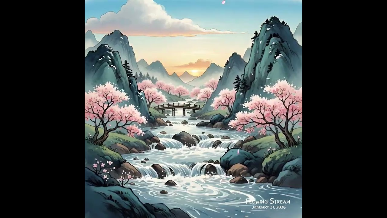 Flowing Stream Water