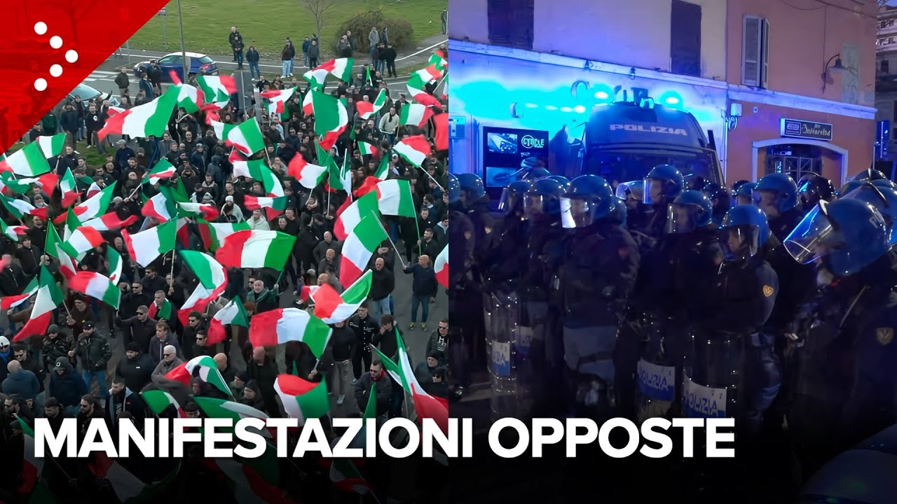 Brescia, manifestazioni contrapposte: in piazza Remigrazione e Riconquista vs gli antifascisti