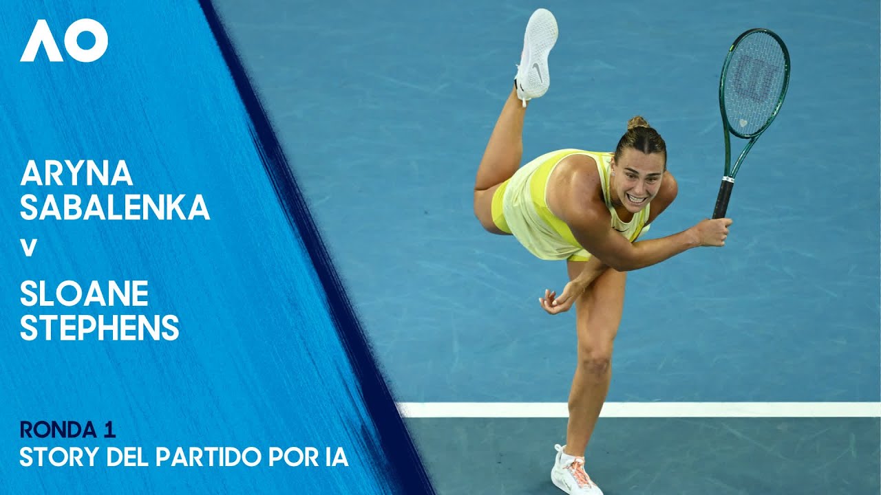 Aryna Sabalenka v Sloane Stephens Story del partido por IA | Abierto de Australia 2025 Ronda 1