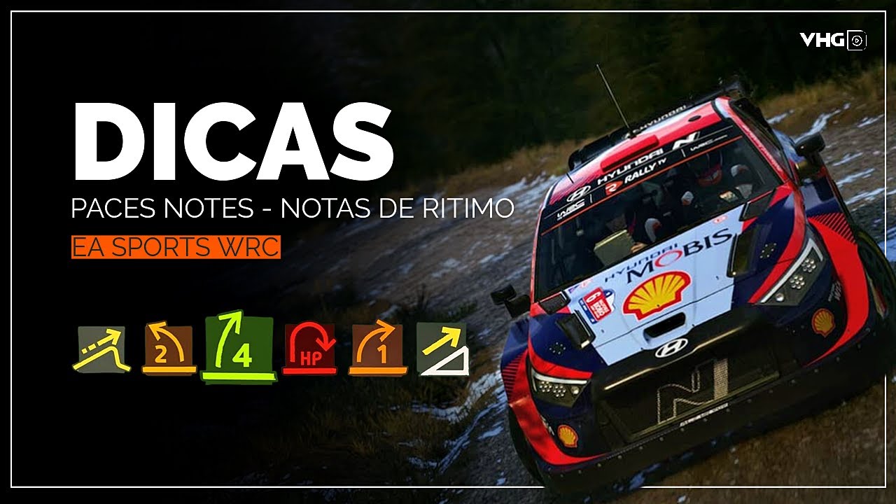 DICAS: Como Entender as Pace Notes no EA Sports WRC — Guia Completo do Navegador!