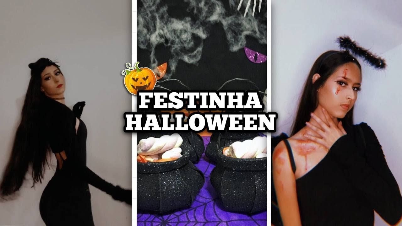 organizando minha festa de Halloween 🎃👻