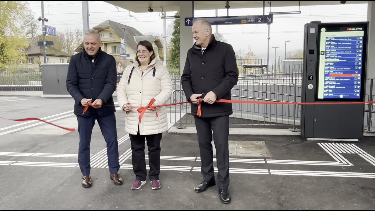 Offizielle Eröffnung Bahnhof Wildegg