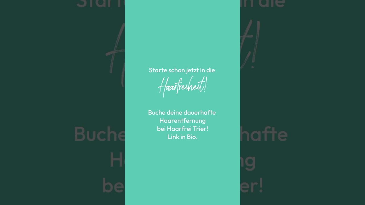 Starte in die Haarfreiheit mit Haarfrei Trier! #trier #laserhaarentfernung #hairremoval #luxemburg