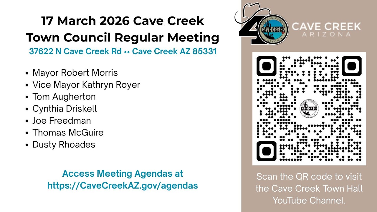 17 Mar 2026 Cave Creek Town Council meeting