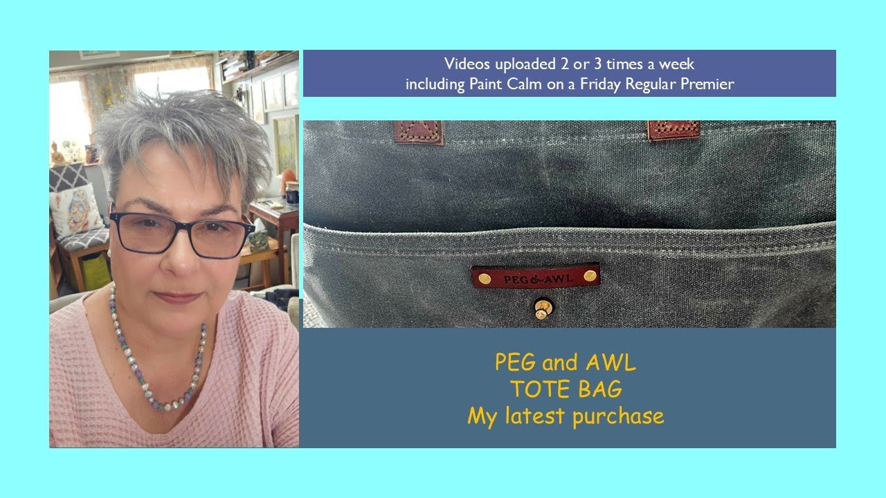 PEG and AWL TOTE BAG - so lush - so excited