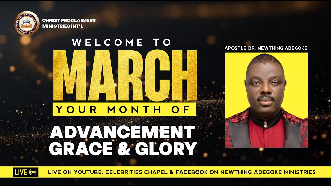 Welcome to March - Your Month of Advancement, Grace and Glory