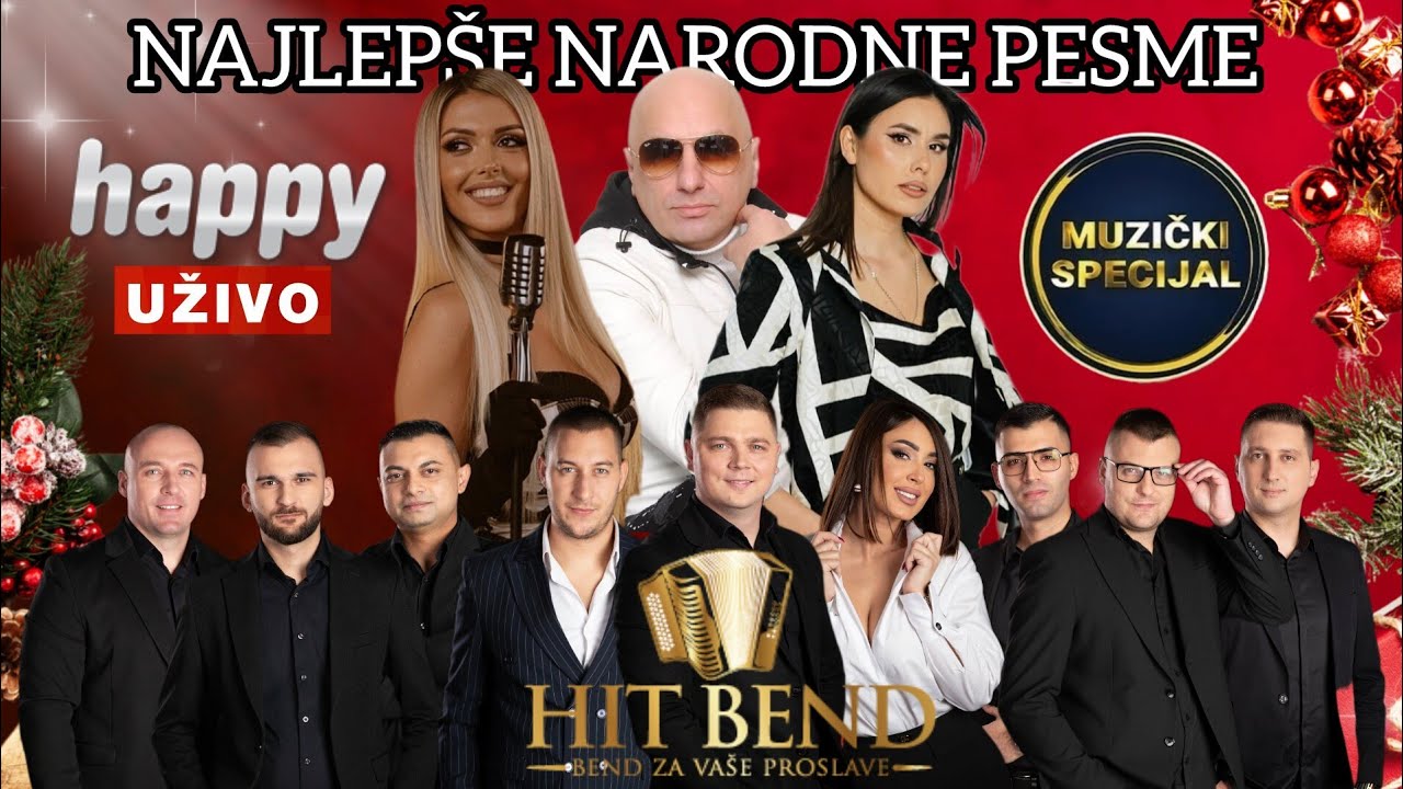 BOŽIĆNA EMISIJA - Najlep&scaron;e narodne pesme - Bojana Golubović | Buba Jovičić | Jele | LIVE - HAPPY TV