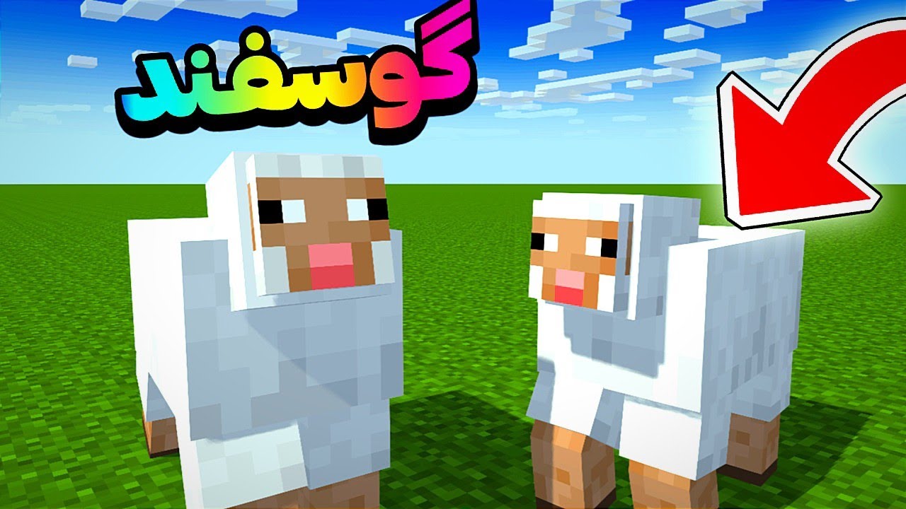 ماینکرافت ولی تبدیل به گوسفــند شدیم !!👍🏿😐