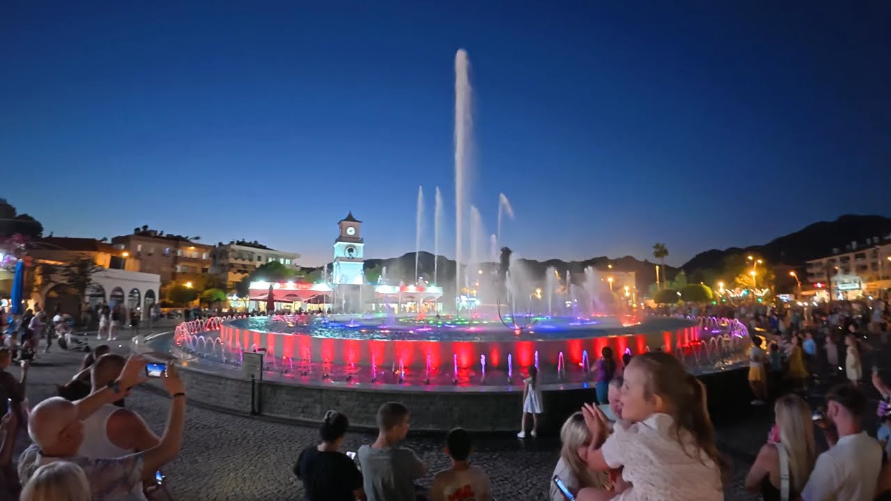 Turkey marmaris water fountain display 2025