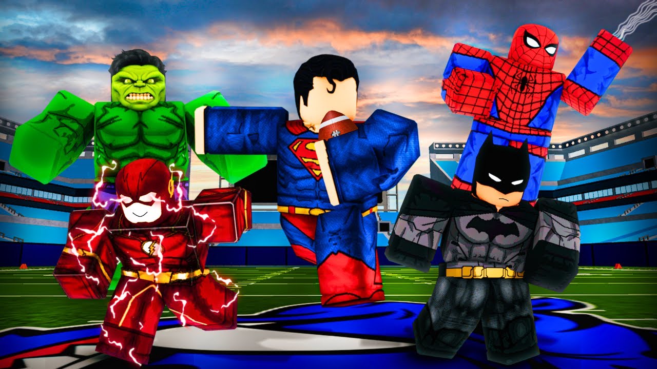 DOMINATING As SUPERHEROES In Roblox Football Fusion 2!