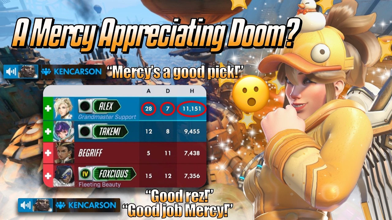A Mercy Appreciating Doom? 😮 - Mercy Gameplay & Commentary - Overwatch 2 (Season 1)