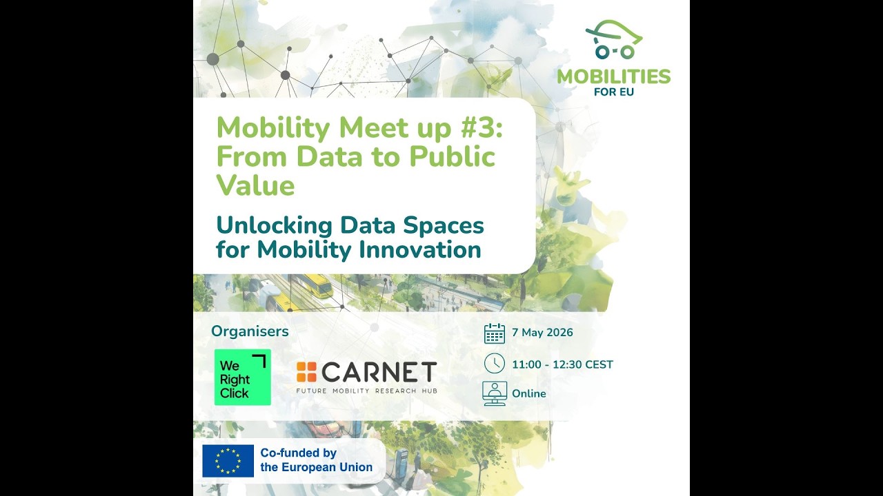 Webinar | Mobility Meet Up #3 | From Data to Public Value