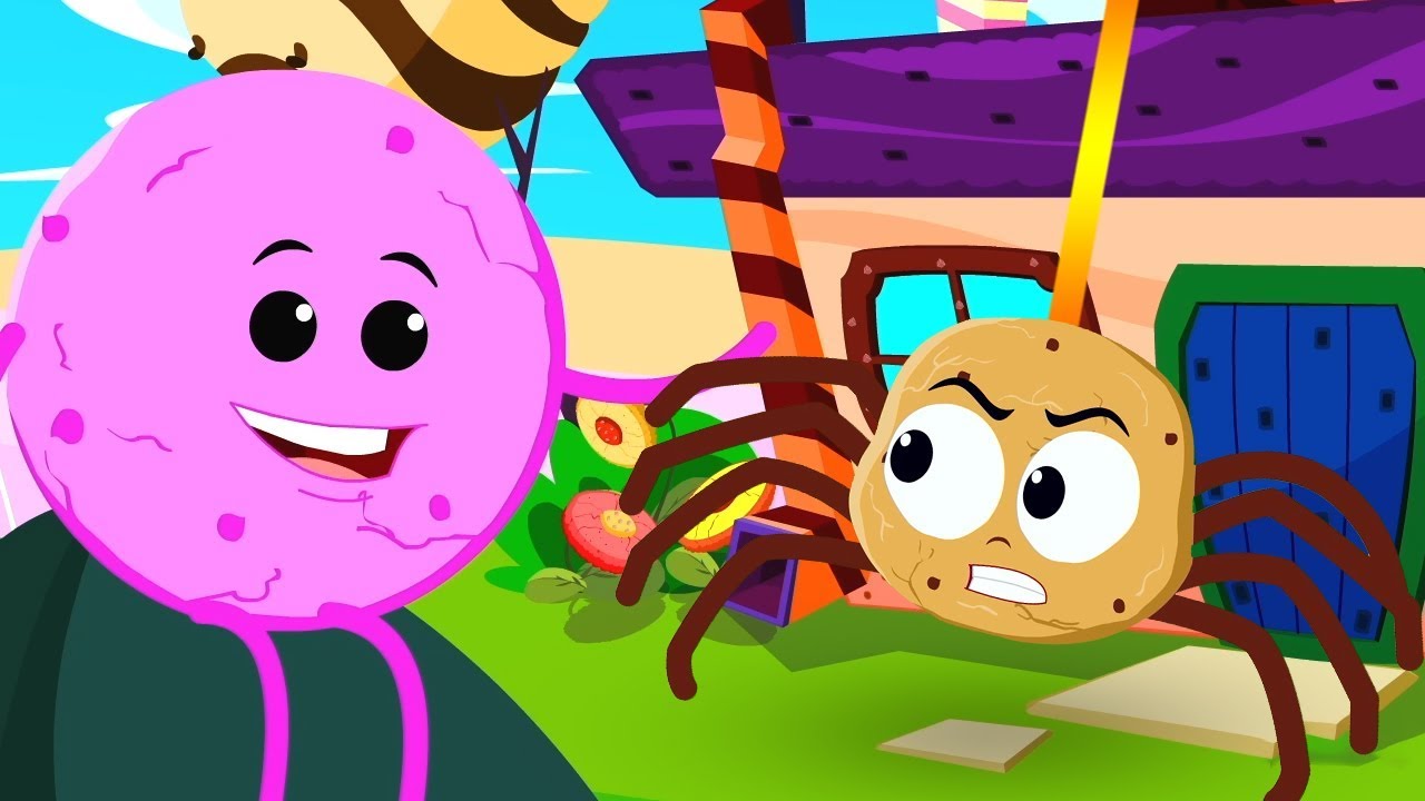 Biscoito Incy Wincy Aranha | desenhos animados aranha rima | bebê rima | Cookie Incy Wincy Spider