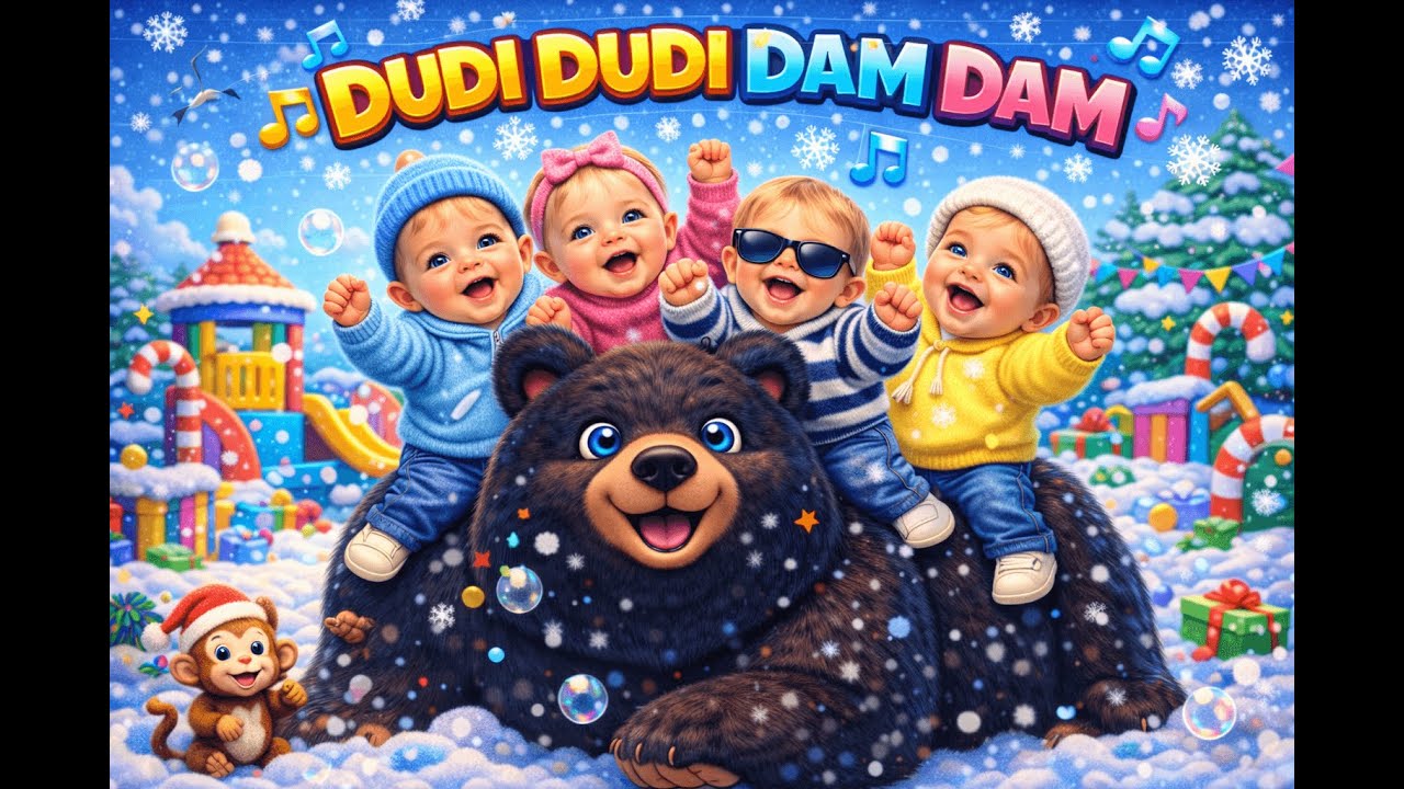 🎶 Dudi Dudi Dam Dam | Dubi Dubi Dam Dam 🧒🎵 | AI Kids Dance Rhyme Video