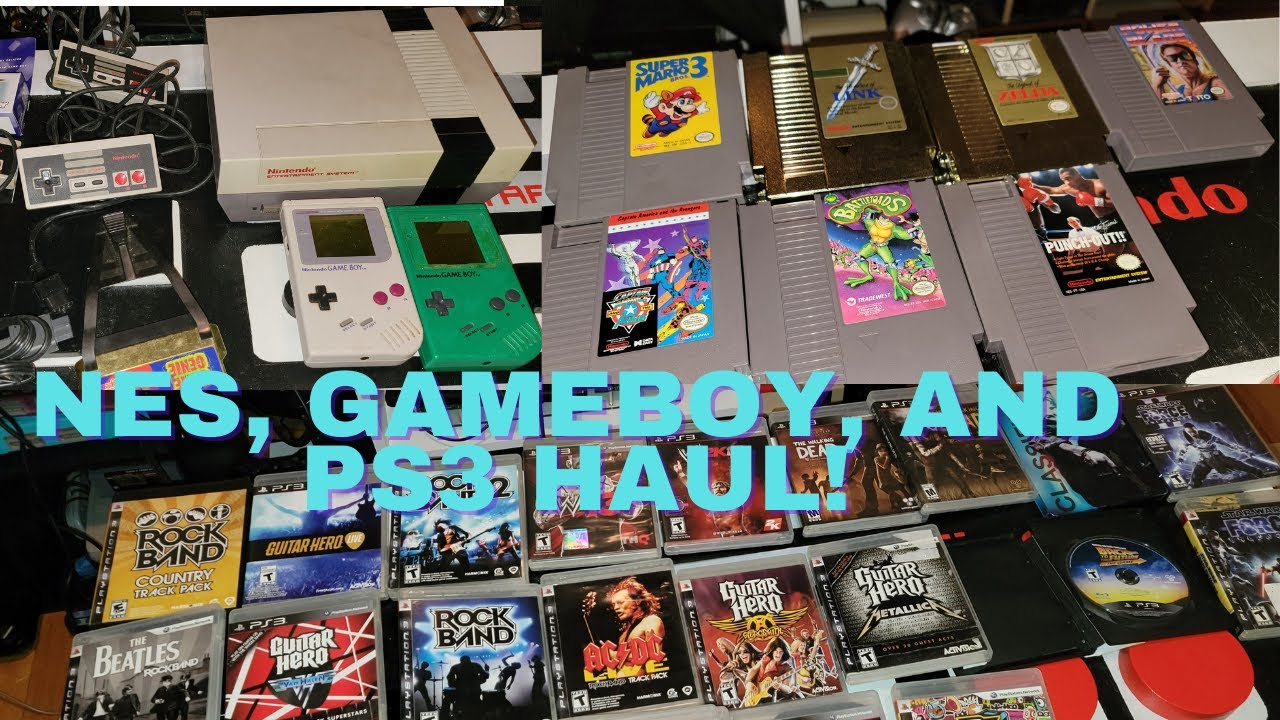 NES, Gameboy and PS3 Retro Video Game Pickups!