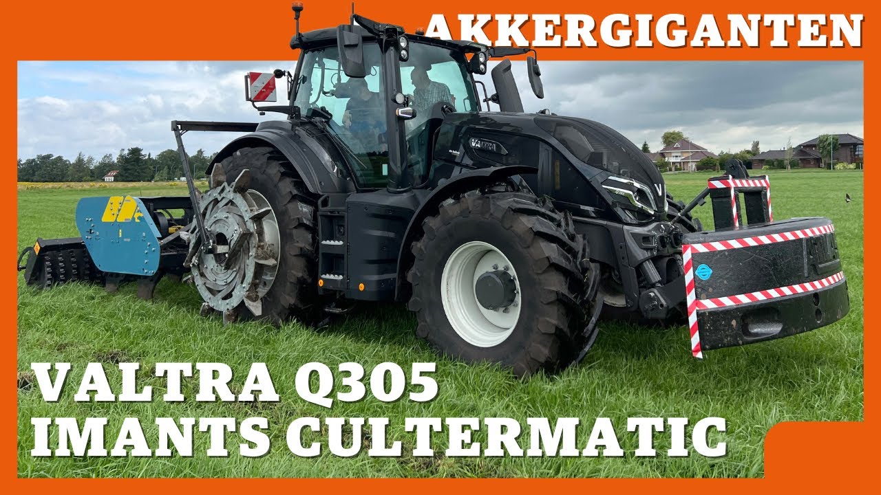 Akkergiganten: Valtra Q305 met een Imants Cultermatic