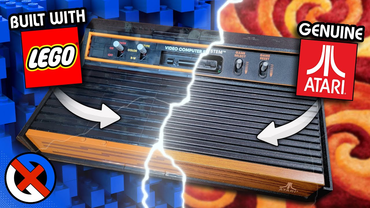 LEGO Atari 2600 VCS vs. A REAL Four-Switch Atari 2600 - Build, Comparison, & Review