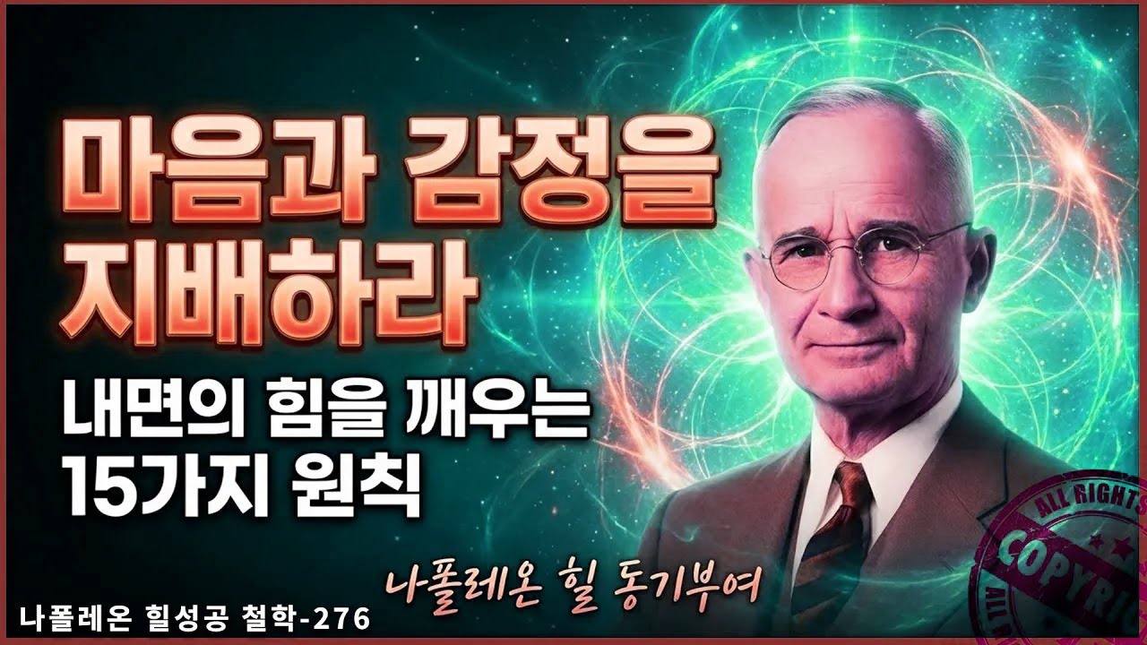 제발 감정의 노예로 살지 마십시오 - 나폴레온 힐 동기부여