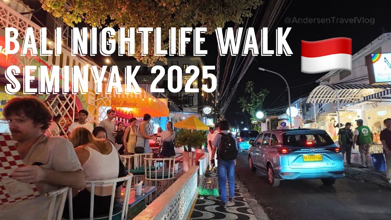 Seminyak Night Walking Tour 2025 🇮🇩 | Bali Nightlife, Bars & Street Vibes After Dark