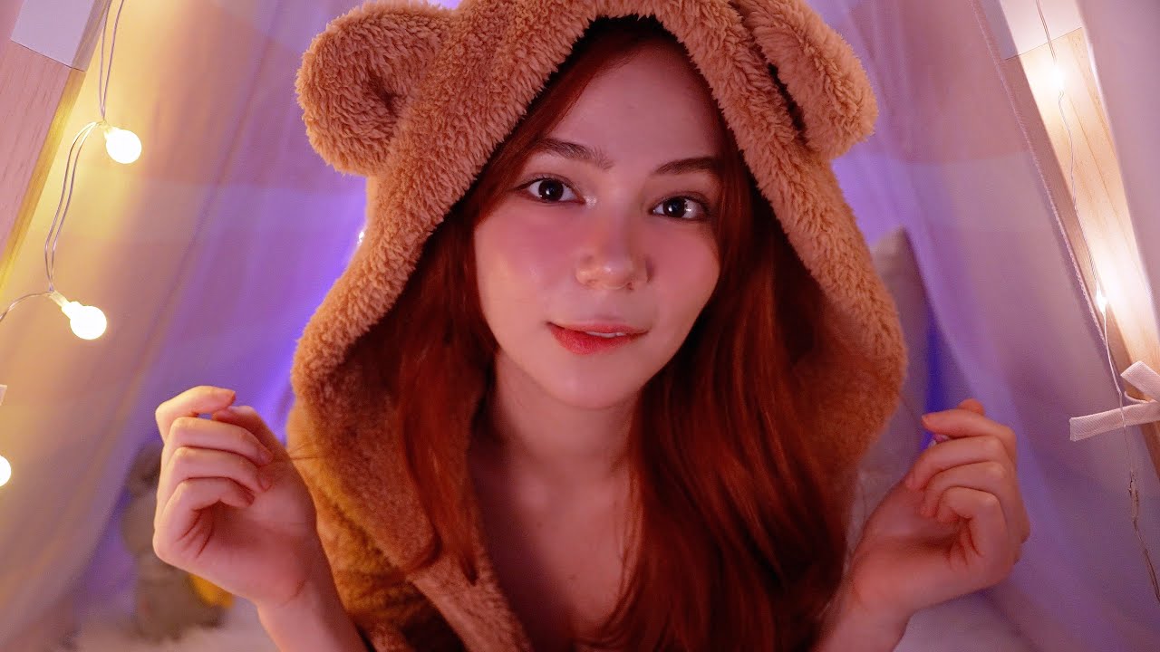 ASMR in the blanket fort 🧸