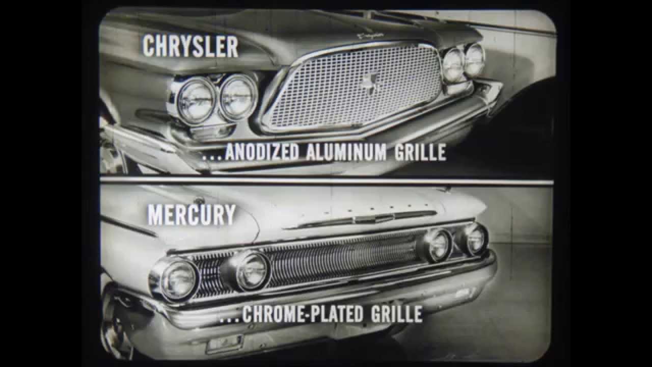 Рекламный фильм 1960 года о дилерах Chrysler против Mercury и Thunderbird